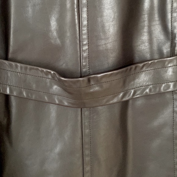 PRADA Dark Brown Leather Coat - Picture 8 of 14